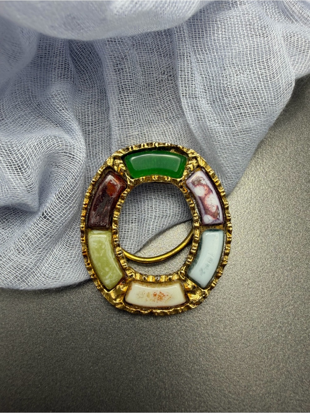Vintage Celtic Scarf Clip #437sc